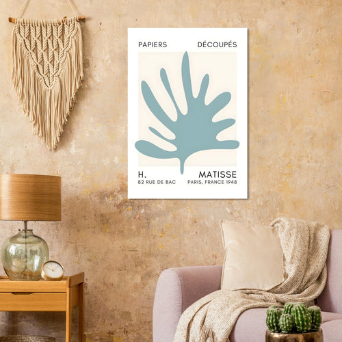 Artfulprints  Matisse – Coral drift turquoise   poster A4 21x29.7 cm - vtwonen shop