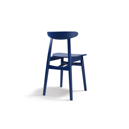Set van 2 stoelen Elie hout blauw - 42x47x80cm