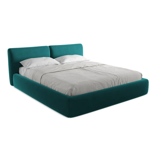 LaMiaSofa Bed met opbergruimte Milano - velours - marien - 200x228x82