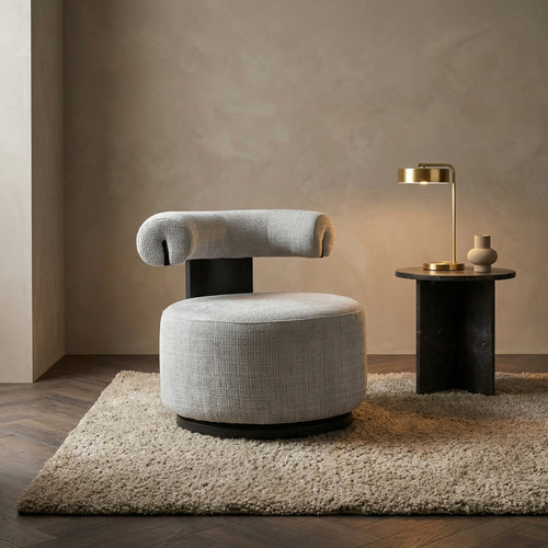 DÉJA Living Draaifauteuil Caranza - Grijs Stof
