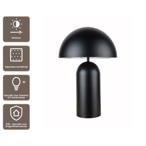 Artdelight Tafellamp Best 25 - Zwart/Wit
