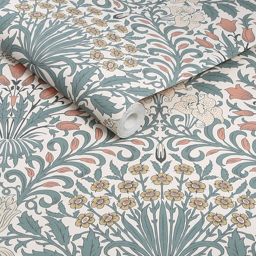 William Morris at Home Vliesbehang - Garden Dusty Blue