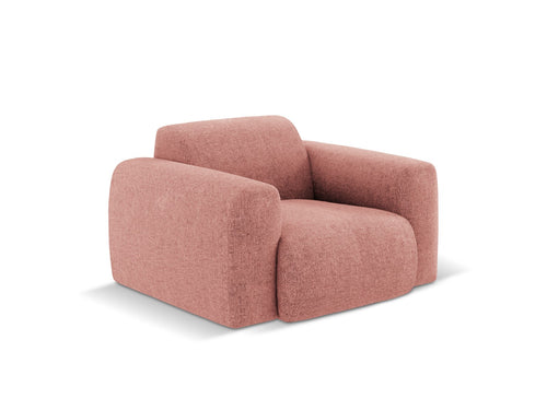 Cosmopolitan Design Fauteuil Nolio 2-zits, chenille, roze - 95x105x72cm