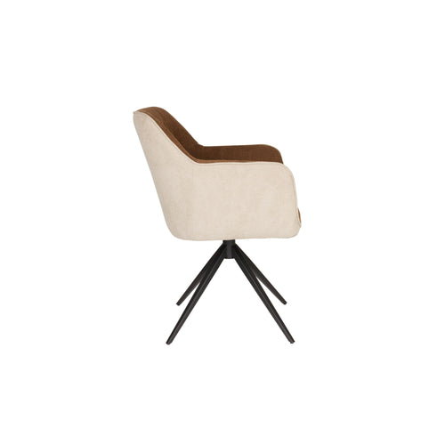 Housecraft Living Daley Eetkamerstoelen Beige/Bruin - Set van 2 - vtwonen shop