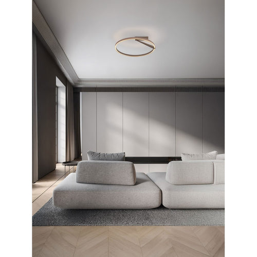 Nova Luce TILIA  Tilia Geïntegreerde LED Plafondlamp Champagne Goud Triac Dimbaar LED 38W 2242lm 2700-3000-4000K Kleurtemperatuur Dip Schakelaar
