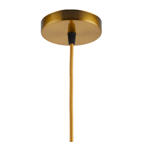 Lighto | Pendel Champagne Goud E27 Fitting | Vintage | 1.5m Snoer | Met Plafondkap