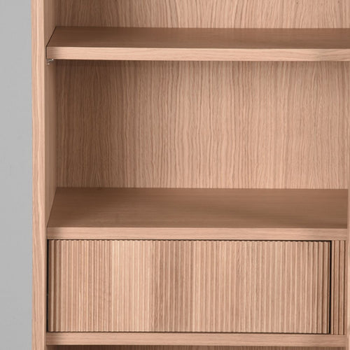 LABEL51 Vitrinekast Jule - Naturel Eikenhout - 100x49x180cm