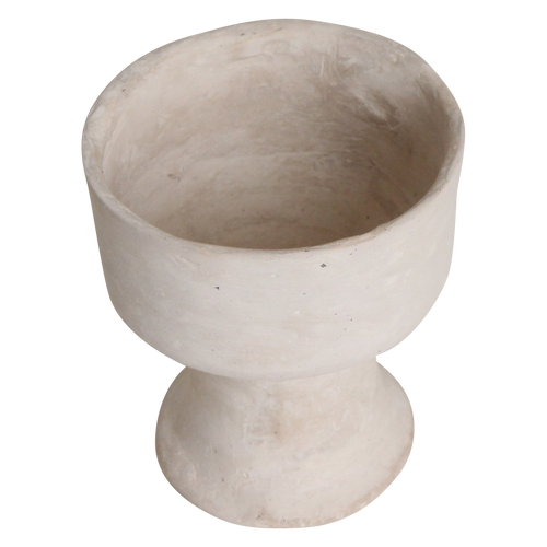 Raw materials vaas Chalk Chotan - créme - 15x15x17 cm - Set/2 - vtwonen shop