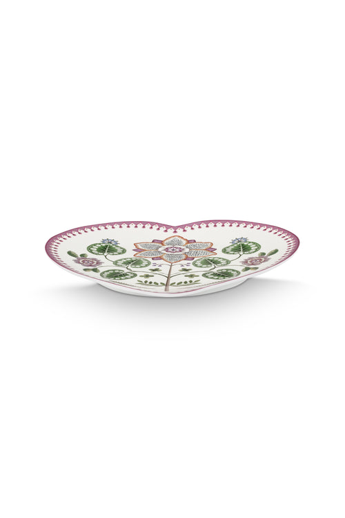 Pip Studio Bordenset Hart - Lily&Lotus - Lila - 23cm - Set van 2