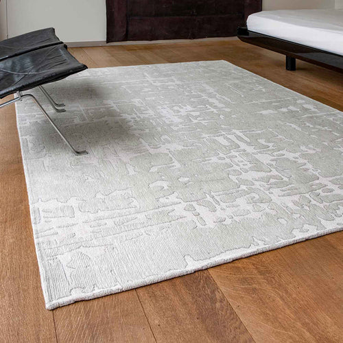Louis De Poortere binnen & buiten machinewasbaar vloerkleed Structures Baobab van 70% gerecycled PET - grijs - 170x235cm