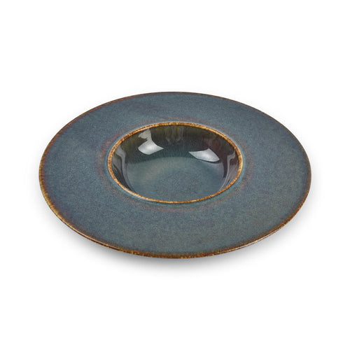 Bonbistro - Diep bord 24/11xH4cm groen Cirro - Set van 6