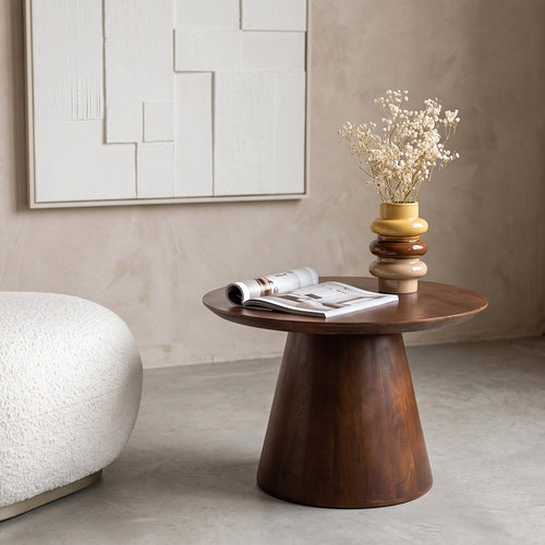 Raw Materials Bullnose  bijzettafel mangohout - Ø 55 cm