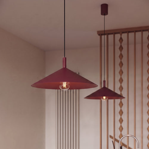 Sollux Lighting Hanglamp NOX 40 bordeaux - 40x40x135cm