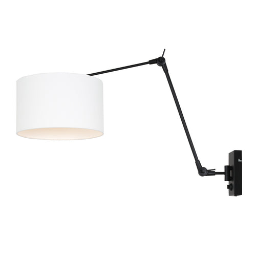 Steinhauer wandlamp prestige - 1 lichts - 90x 50 cm - zwart wit