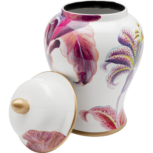 Kare Design Opberger roze lelies 42cm