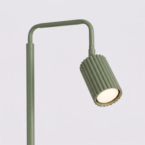 Sollux Lighting Vloerlamp KARBON 1 olijfgroen - 30x30x160cm