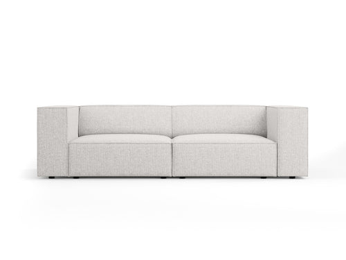 Cosmopolitan Design Bank Arendal 3-zits, chenille, lichtgrijs - 102x204x70cm