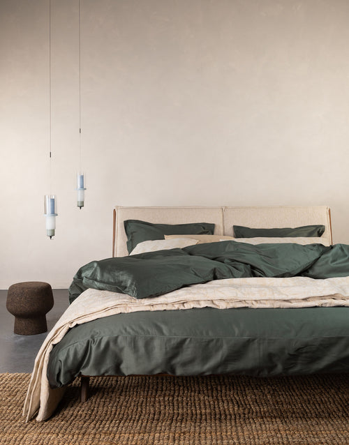 Essenza Aziza dekbedovertrek - Lits-Jumeaux - 240x200/220 cm - Balsam green