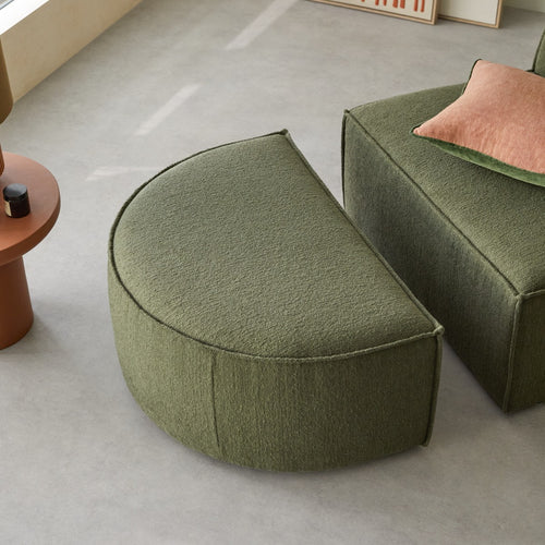 Tikamoon Modulaire loungefauteuil in van groene stof - Groen