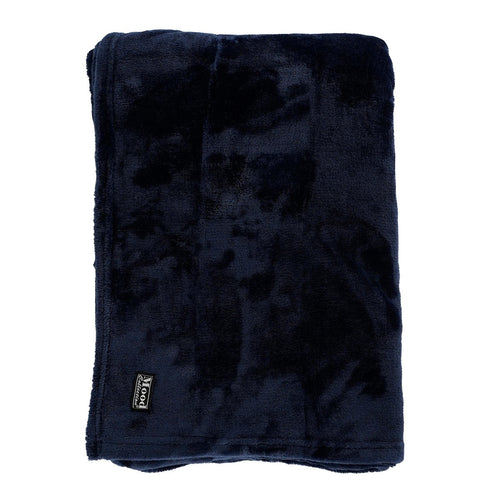 Mica Decorations Famke Fleece Plaid - L180 x B130 cm - Donkerblauw