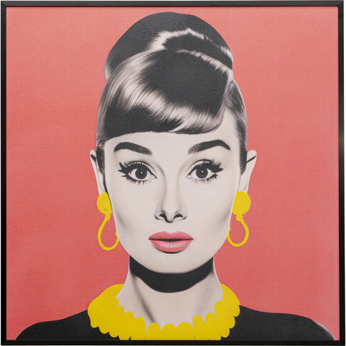 Kare Design Schilderij Diva 60x60cm brunette