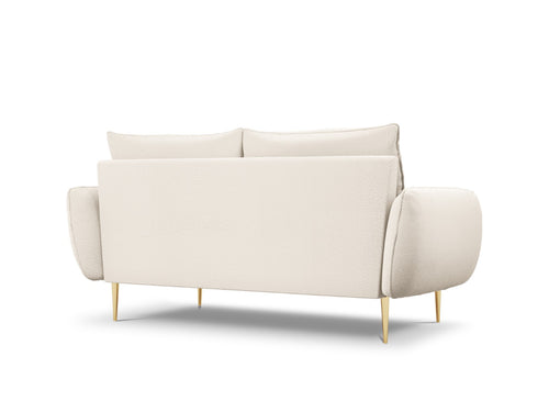 Cosmopolitan Design Bank Vienna 2-zits, boucle, beige - 92x160x95cm