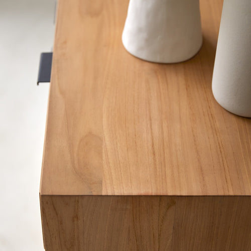 Tikamoon Massief teakhouten buffetkast 120 cm - Naturel - vtwonen shop