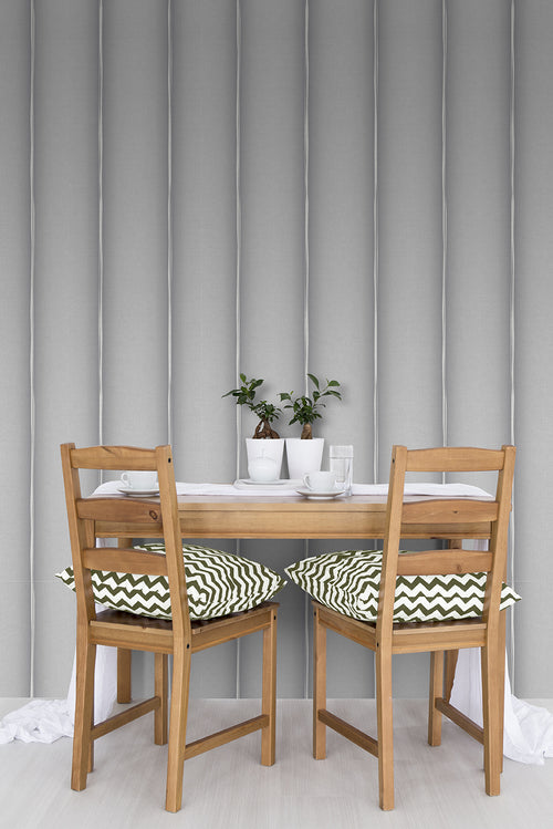 Sanders & Sanders behang strepen grijs - 53 cm x 10 m - 640025 - vtwonen shop