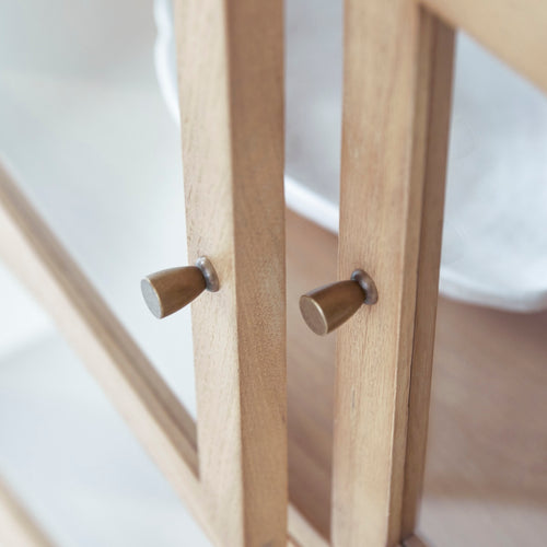 Tikamoon Grote eiken vitrinekast - Naturel - vtwonen shop