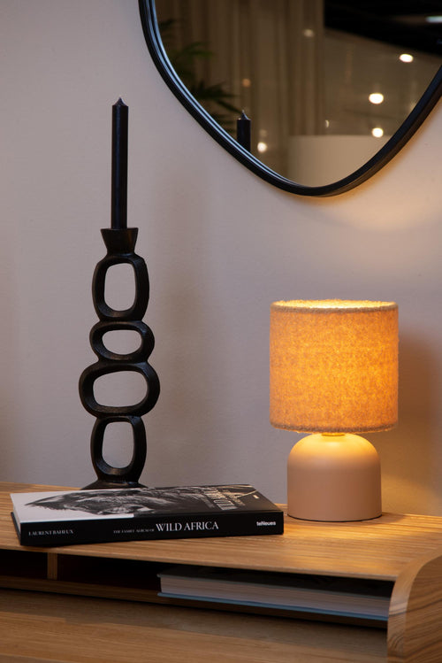 Lucide tafellamp WOOLLY - 1xE14 - Okergeel