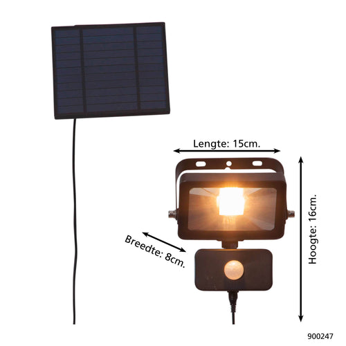 EGLO grondpin buiten Villagrappa - led - 16 cm - sensor - zwart
