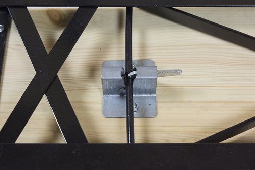 MaximaVida inklapbare picknickbank Berlijn 120 x 25 cm 3-laags blanke lak - FSC hout