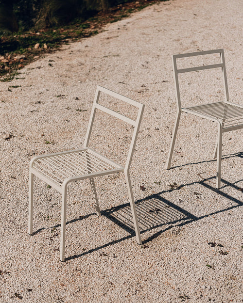 noo.ma Oto Chair - duurzame metalen buitenstoel, Forest Green