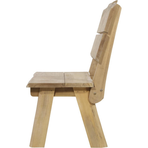 Lesli Living loveseat teak - zwart - 130x63x100cm