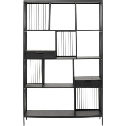 Kare Design Bookshelf Bologna zwart 200x125cm - vtwonen shop
