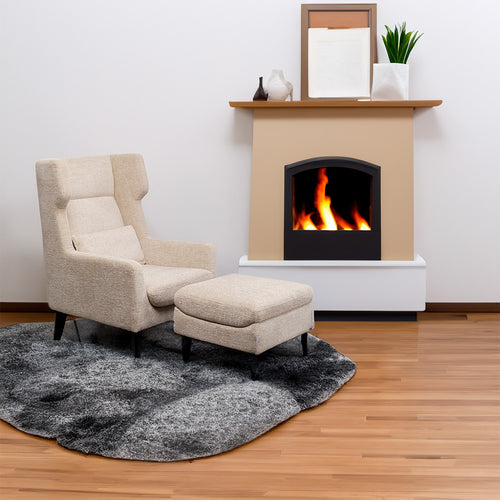 Kare Design Fauteuil en Voetensteun Quinn beige - vtwonen shop