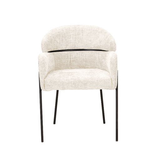 Starfurn  eetkamerstoel Otis - wit - 60,5x74,5x55cm - vtwonen shop