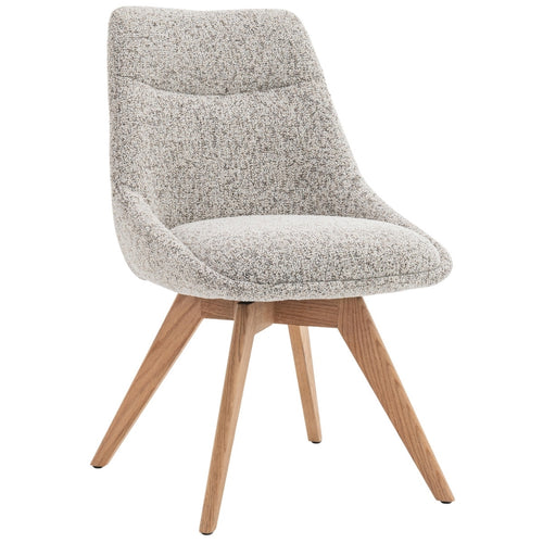 DÉJA Living Eetkamerstoel Malou - Beige/Naturel - Draaibaar - Set van 2 - vtwonen shop