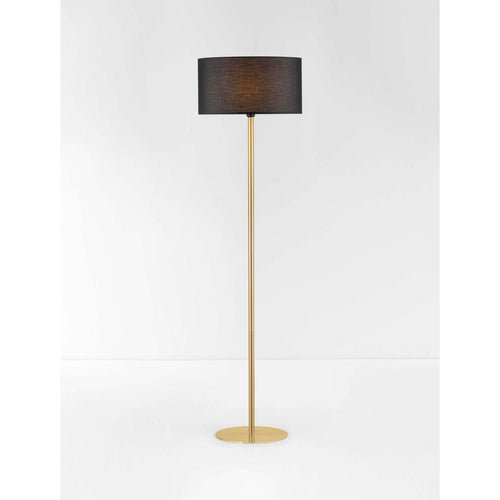 Nova Luce SIBNIA Vloerlamp met kap, messing goud, zwart E27 1x12W