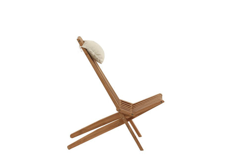 Rebellenclub Loungestoel Cream - Naturel HoutÊ - vtwonen shop