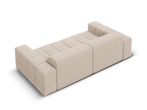 Cosmopolitan Design Bank Chicago 3-zits, chenille beige - 102x212x78cm