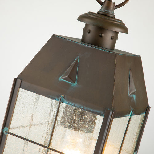Elstead Hinkley Nantucket Hanglamp voor buiten, verouderd messing, IP44