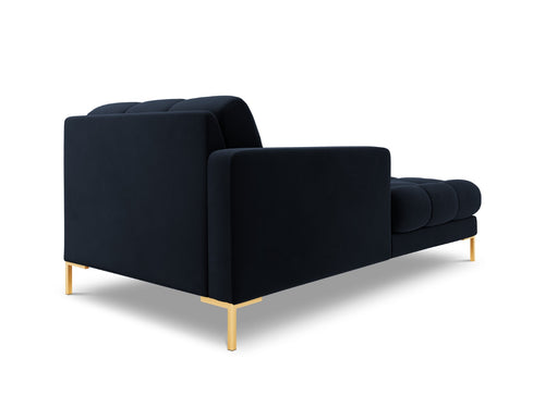 Cosmopolitan Design linker meridiaan Bali flueel, donkerblauw - 185x102x75cm