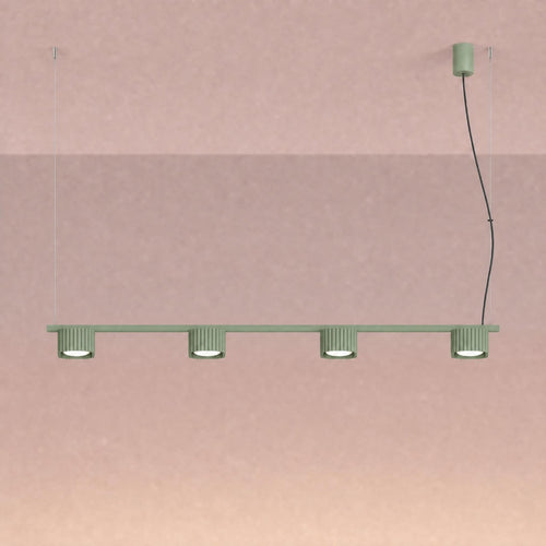 Sollux Lighting Kroonluchter RIFF 4 saliegroen Gx53 - 122x10x208cm