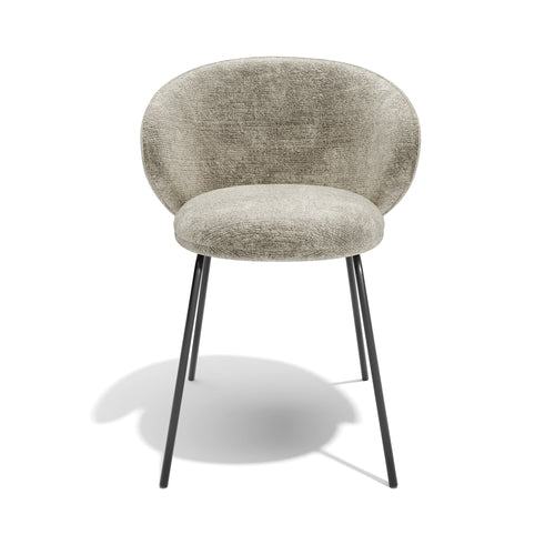 Sia Home - Set van 2 stoelen LUNA - getextureerd fluweel mol 53.5cm