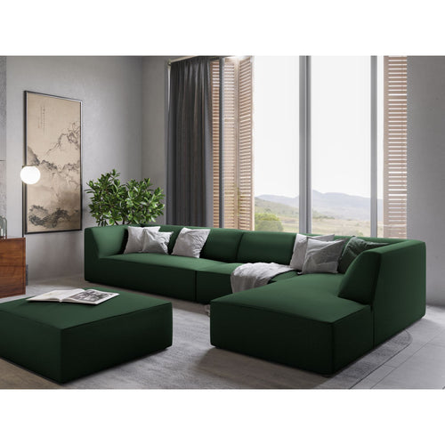 Cosmopolitan Design - Poef Siena structurele stof groente - 93x93x40cm
