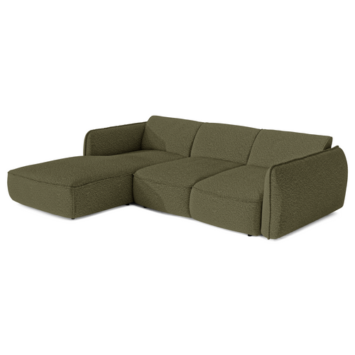 Sia Home slaapbank LIVIA - Bouclette stof - Olijfgroen - 274cm
