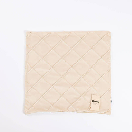 HOME DELUXE Check kussenhoes LORI met kussenvulling - Beige - vtwonen shop