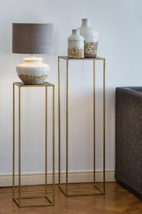 Light & Living lampenkap DARK LINEN - Ø35x30cm - grijs - vtwonen shop