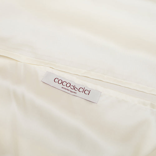 Coco & Cici - TENCEL - Sateen kussensloop Off White - 1 kussensloop 50x90